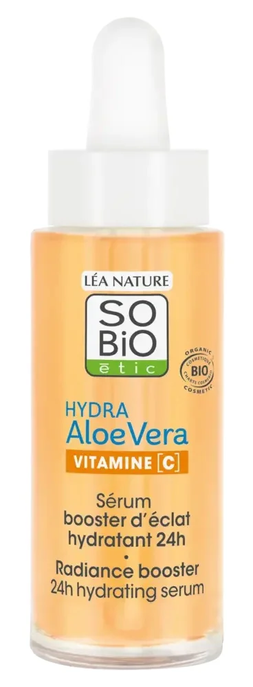 Tinh chất dưỡng ẩm So bio etic Hydra Aloe Vera Vitamine C Radiance Boosting 24h Hydrating Serum