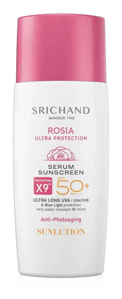 Kem chống nắng Srichand Sunlution Rosia Ultra Protection Serum Sunscreen SPF50+ Pa++++ (40ml)
