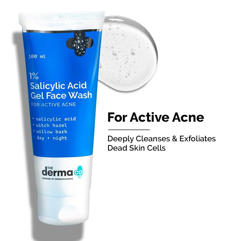 Sữa rửa mặt The derma CO 1% Salicylic Acid Gel Face Wash With Salicylic Acid & Witch Hazel