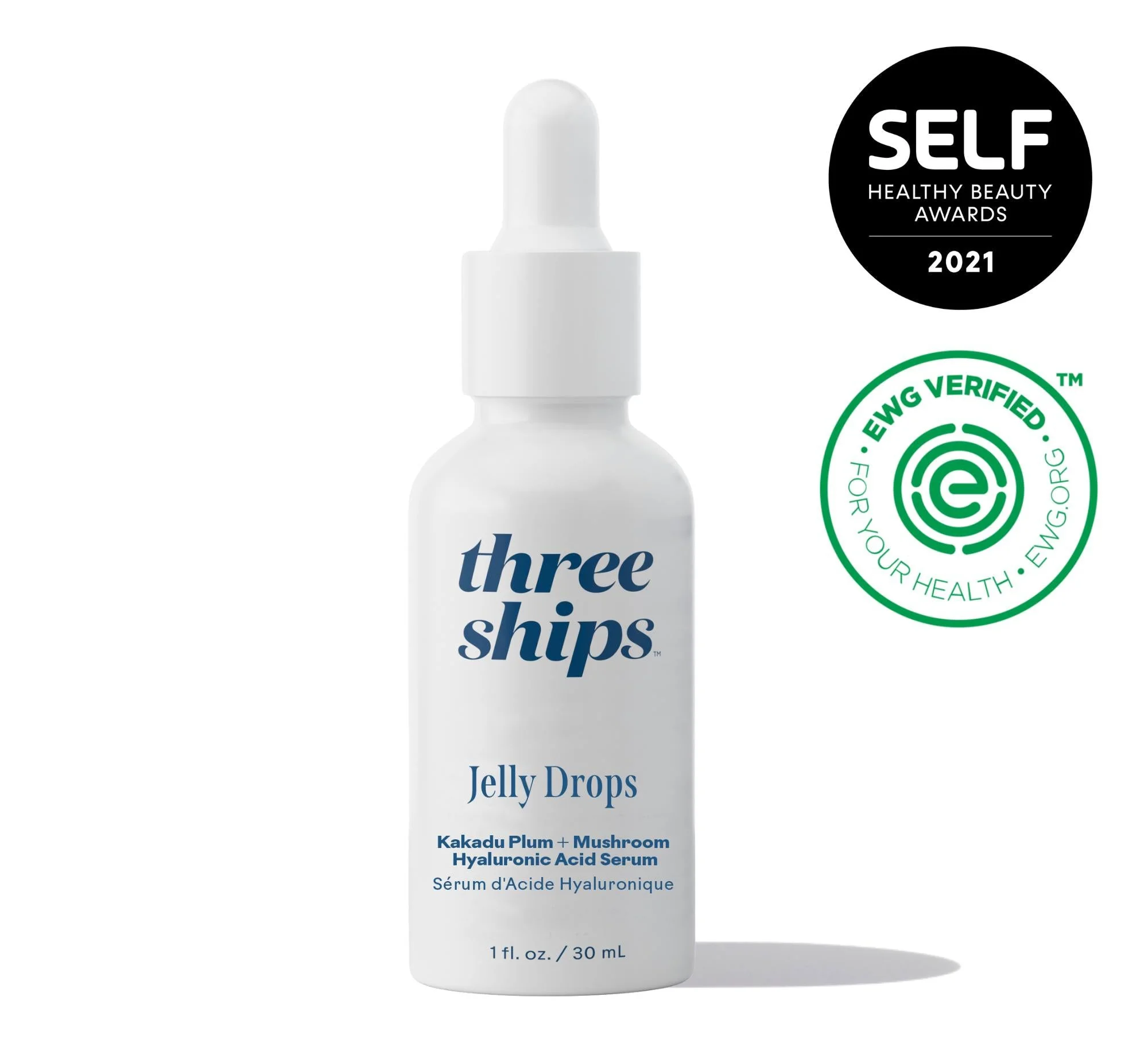 Three Ships Jelly Drops™ Kakadu Plum + Mushroom Hyaluronic Acid Serum