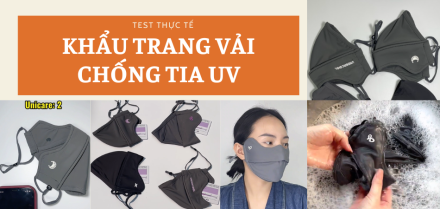 So sánh 4 khẩu trang vải chống tia UV hot nhất Chanh đã dùng