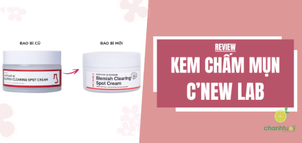Trải nghiệm thực tế kem chấm mụn C'New Lab cho da mụn