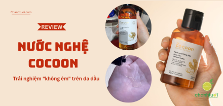 Review Nước nghệ Cocoon - Trải nghiệm "không êm" trên da dầu
