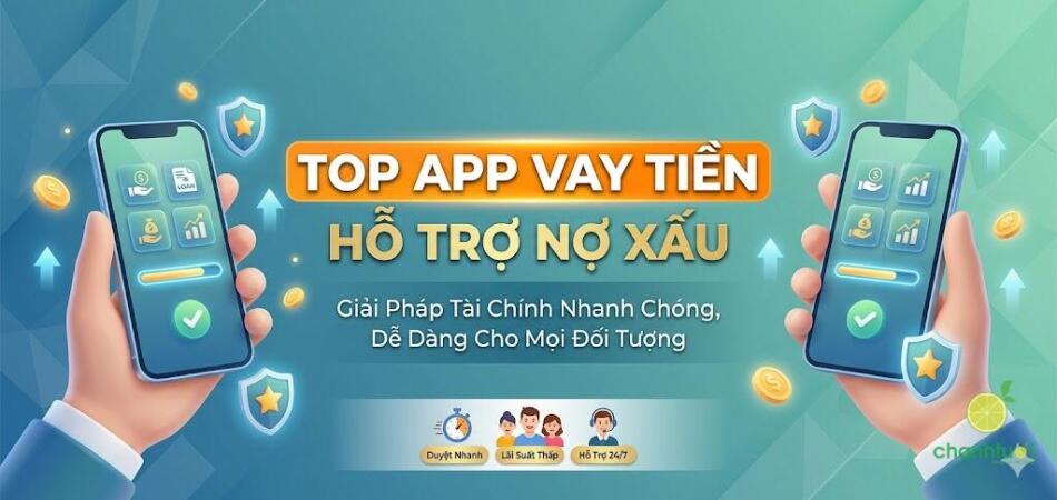 Top App vay tiền hỗ trợ nợ xấu