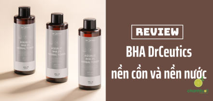 Review toner BHA DrCeutics nền cồn và nền nước: Nên chọn loại nào?