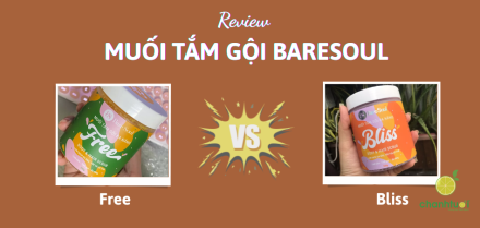 [BẢN MỚI TINH] Dùng thử 2 loại muối tắm gội BareSoul: Loại nào hơn?