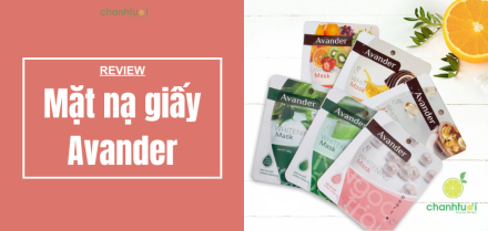 Review các loại mặt nạ giấy Avander bán chạy hiện nay