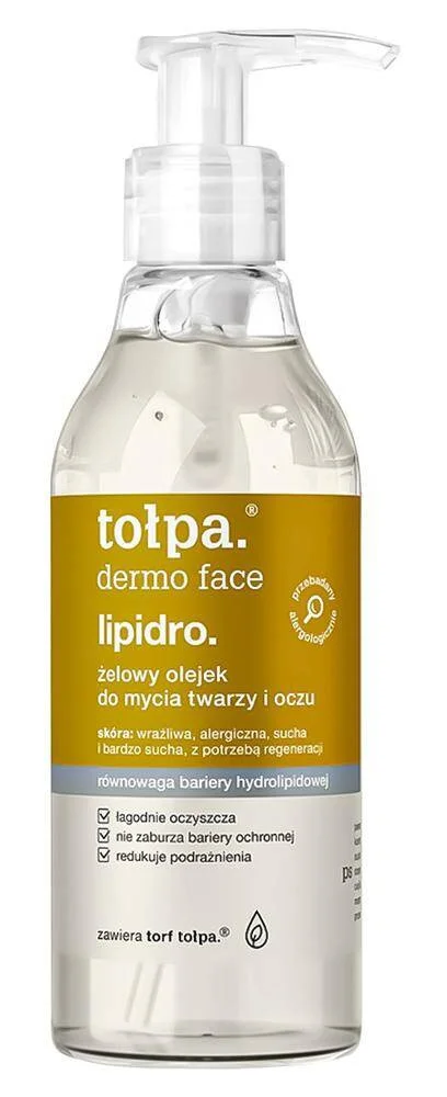 TOŁPA Lipidro Żelowy Olejek do MyciaTwarzy i Oczu