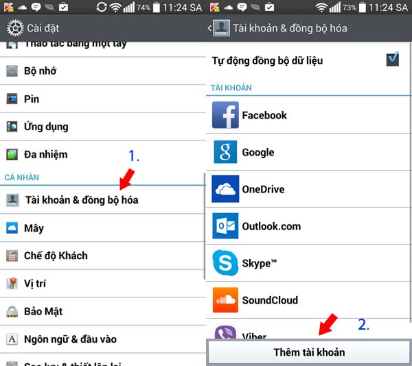 Tạo gmail mới bằng Mobile