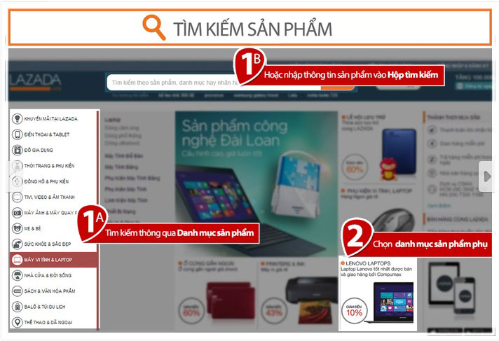 Hướng dẫn mua hàng trên lazada bước 2