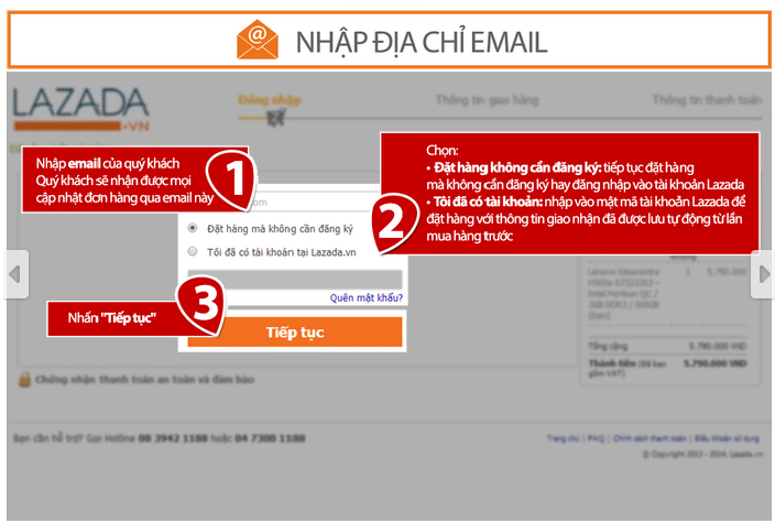 Hướng dẫn mua hàng trên lazada bước 6