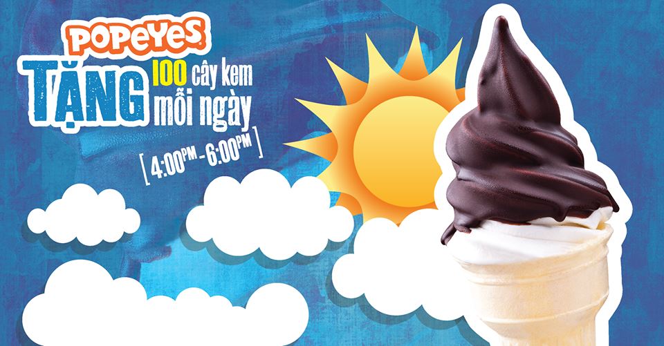 POPEYES-khuyen-mai-tang-100-cay-kem-moi-ngay