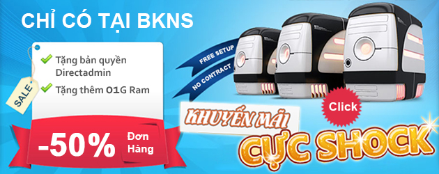 Khuyến mại tại BKNS