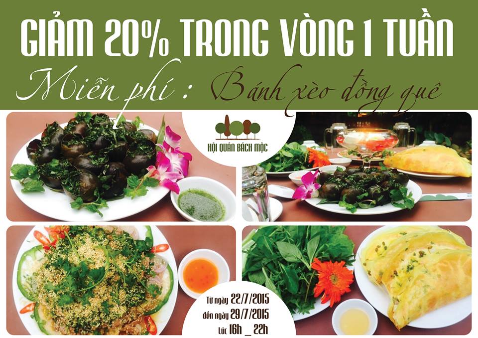 Hoi-quan-bach-moc-khuyen-mai-tang-banh-xeo-mien-phi