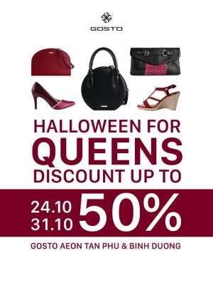 GOSTO-khuyen-mai-Halloween-giam-gia-50-giay-va-tui-xach