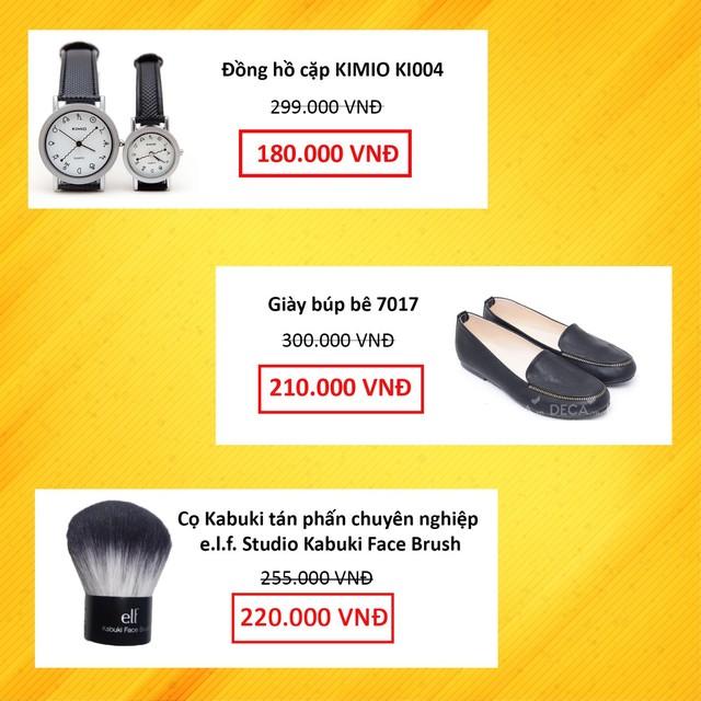 Thả ga mua sản phẩm hot đồng giá mỗi ngày trên Deca-2