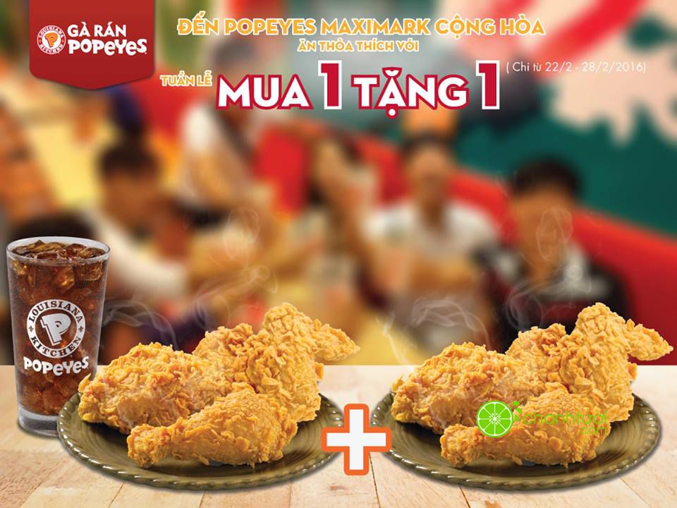 popeyes-maximark-cong-hoa-khuyen-mai-crazy-week-mua-1-tang-1