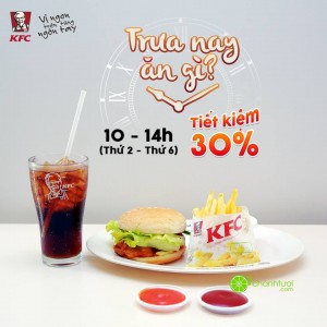 kfc-khuyen-mai-giam-gia-30-combo-burger-pepsi-vao-buoi-trua