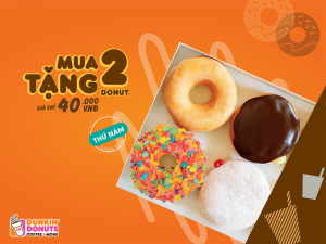 dunkin-donuts-khuyen-mai-mua-2-tang-2-donut-thu-5-hang-tuan