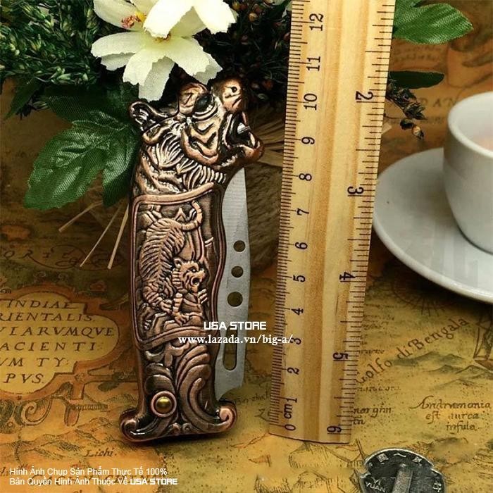 Bật lửa khò kiêm dao bấm chuyên dụng hình Đầu rồng