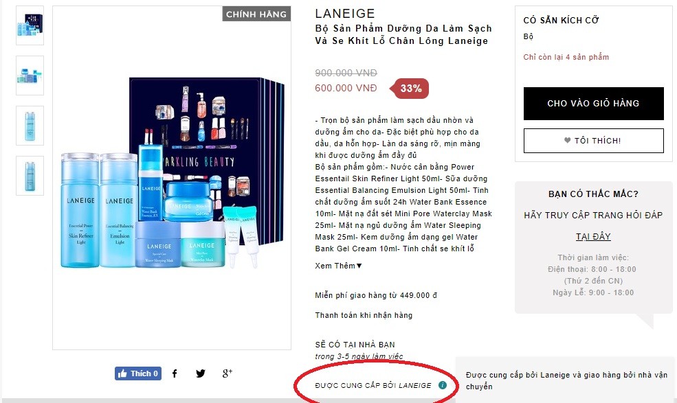mỹ phẩm Laneige chính hãng