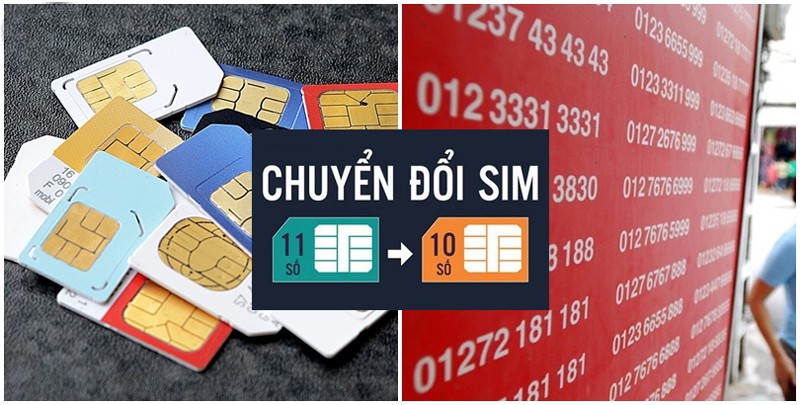chuyển sim 11 số về 10 số