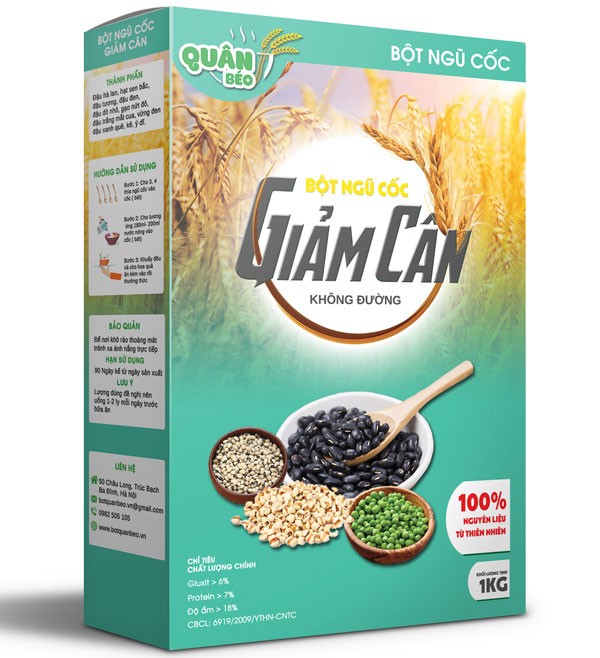 bột ngũ cốc giảm cân