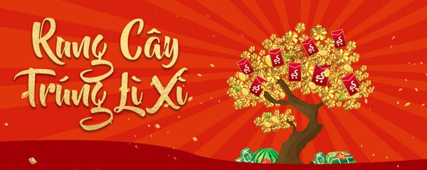 Cách chơi game rung cây trúng lì xì