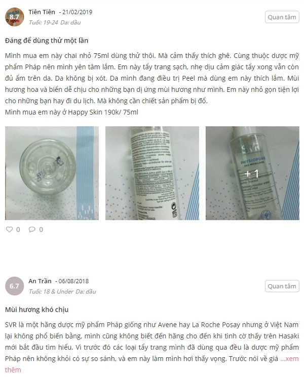 nước tẩy trang cho da dầu