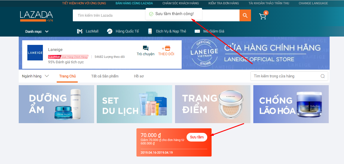Cách sưu tầm mã giảm giá trên Lazada.vn