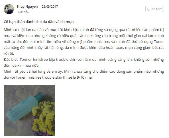nước hoa hồng trị mụn