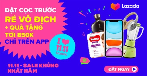 Đại tiệc mua sắm Lazada 11.11
