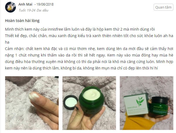 kem dưỡng ẩm innisfree