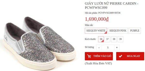 Mã Pierre Cardin giảm giá