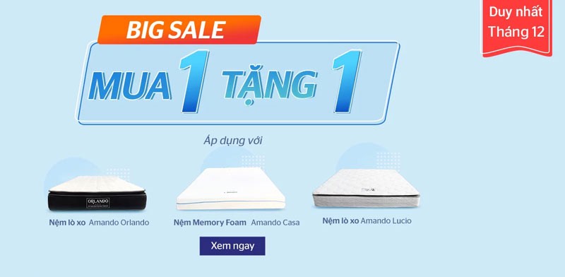 vua nệm khuyến mãi