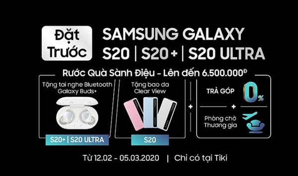 đặt trước galaxy s20 series