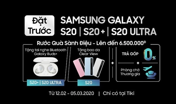 đặt trước galaxy s20 series