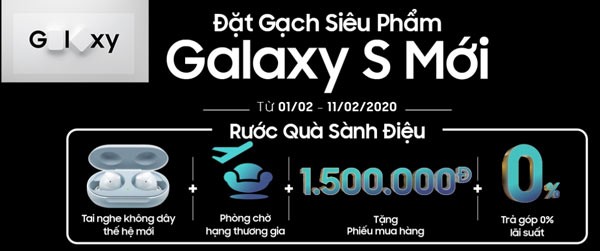 đặt trước galaxy s20 series