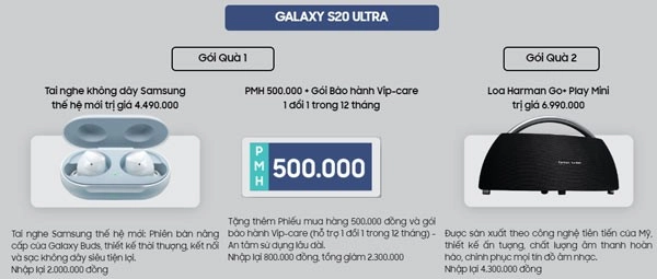 đặt trước galaxy s20 series