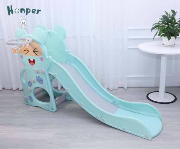 Cầu trượt trẻ em Honper hình gấu