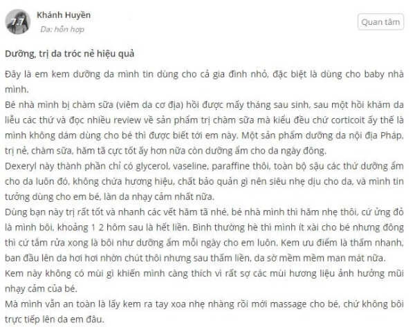kem nẻ dexeryl