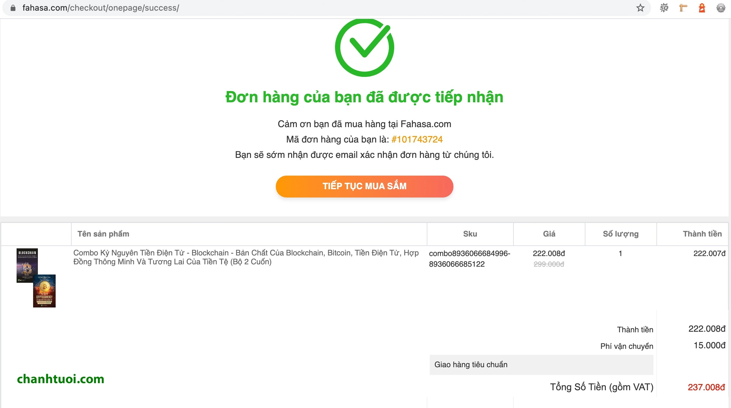 Kết quả của việc lập kế hoạch thành công