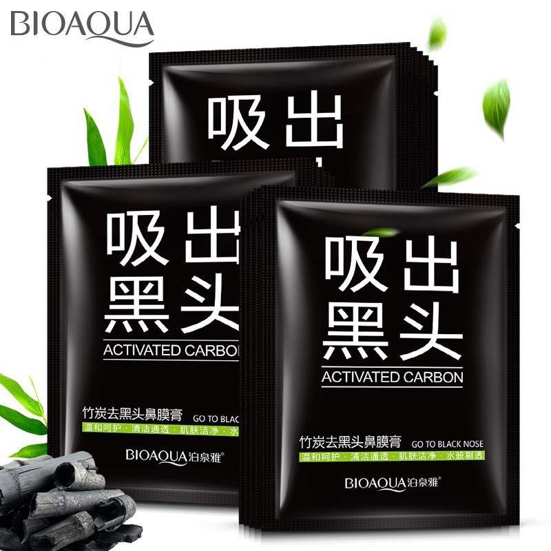Mặt nạ than hoạt tính Bioaqua Activated carbon - Black Mask