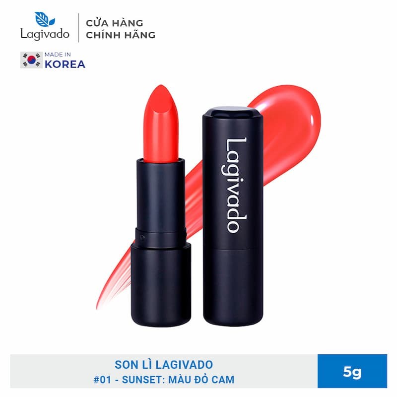 Son lì có dưỡng Hàn Quốc Lagivado Lip Satin