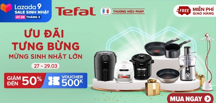 Tefal. nồi chiên không dầu