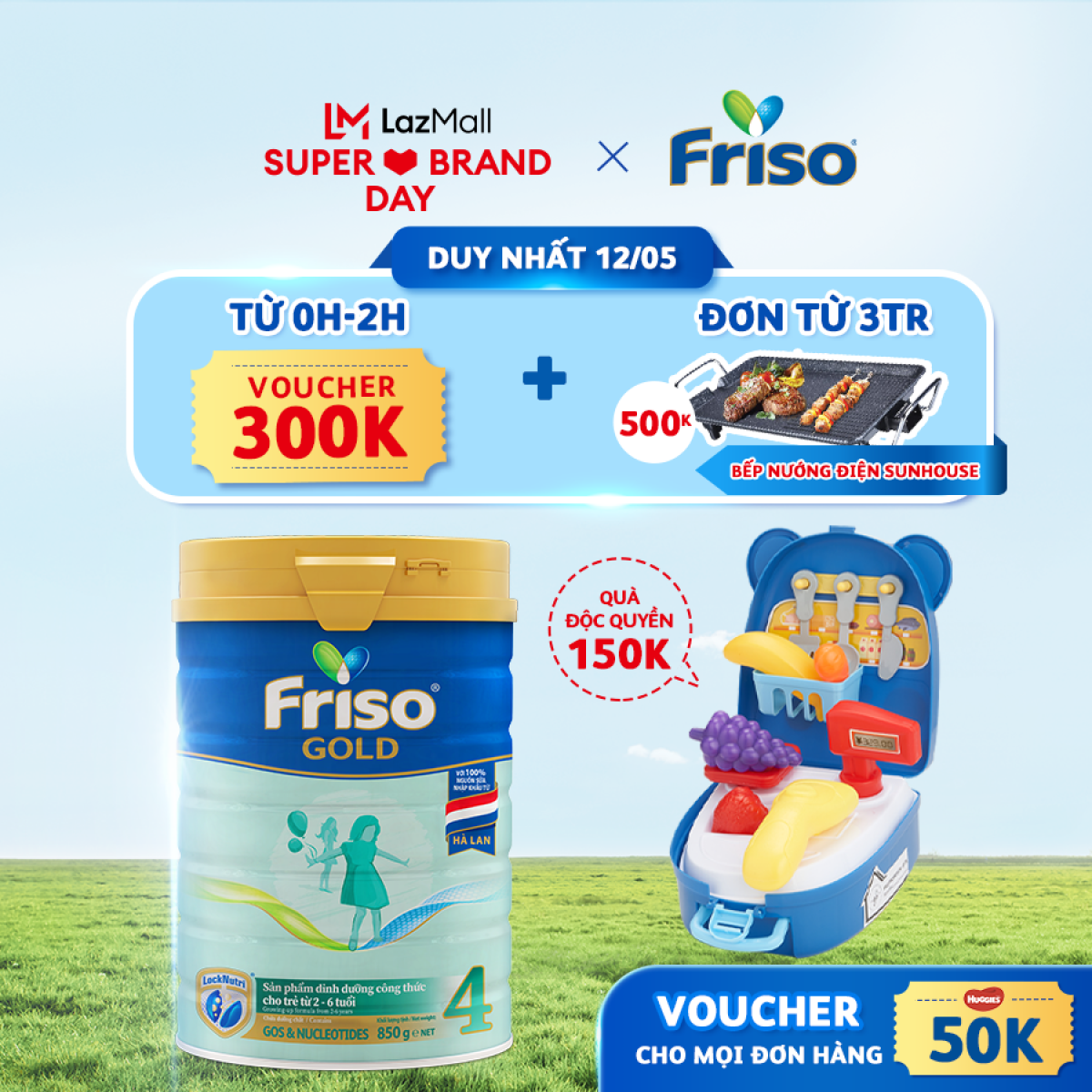 Friso Lazada khuyến mãi