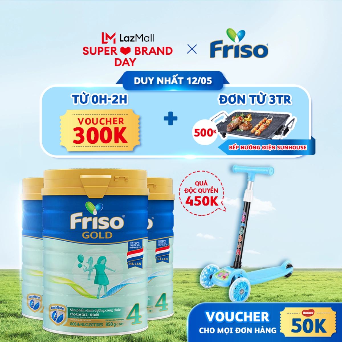 Friso lazada khuyến mãi