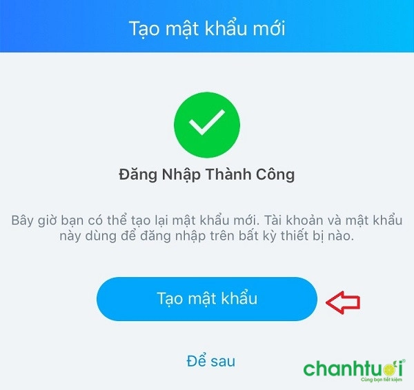 Quên mật khẩu Zalo