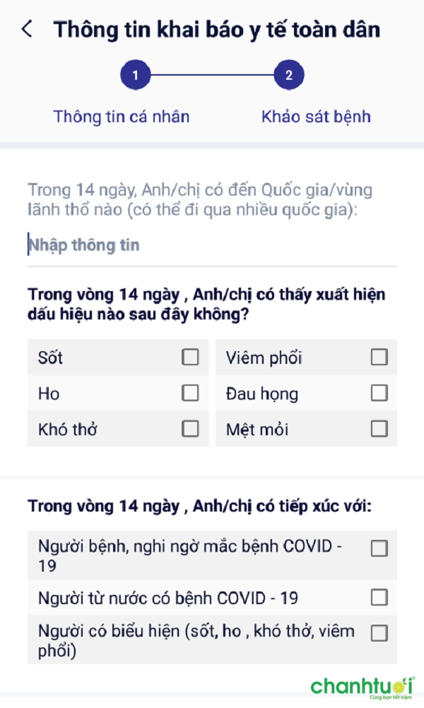 khai báo y tế điện tử