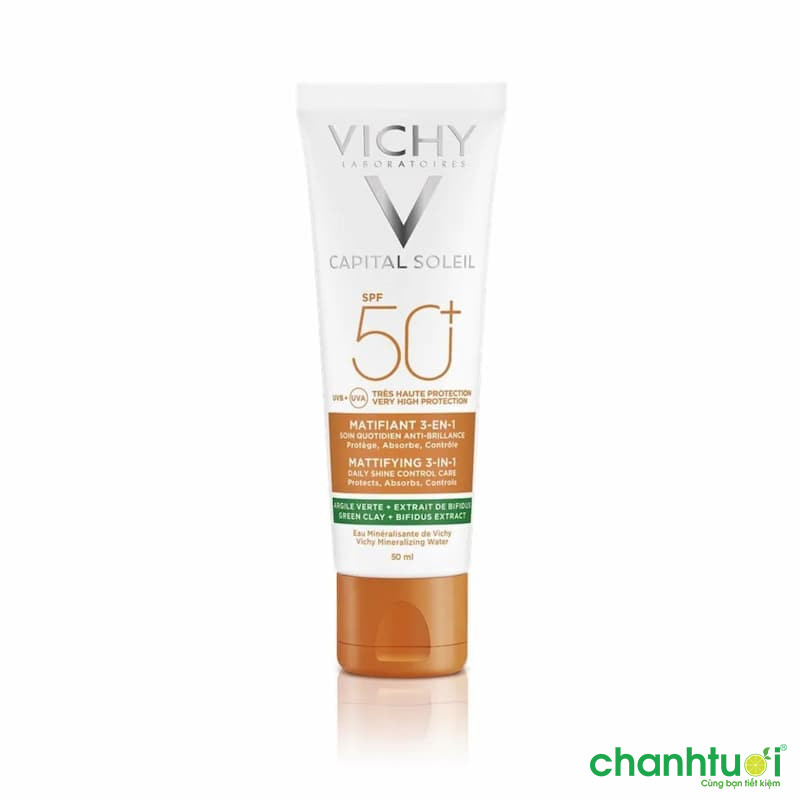 Vichy Spf50+ Capital Soleil Mattifying 3-in-1